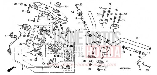 ROHRGRIFF/OBERE BRUECKE CB1300SA8 de 2008